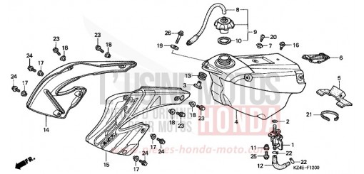 FUEL TANK CR125RY de 2000